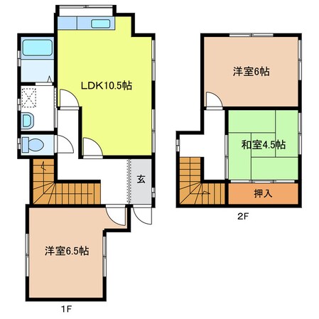 大森借家　Ｃの物件間取画像